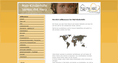 Desktop Screenshot of mali-kinderhilfe.org